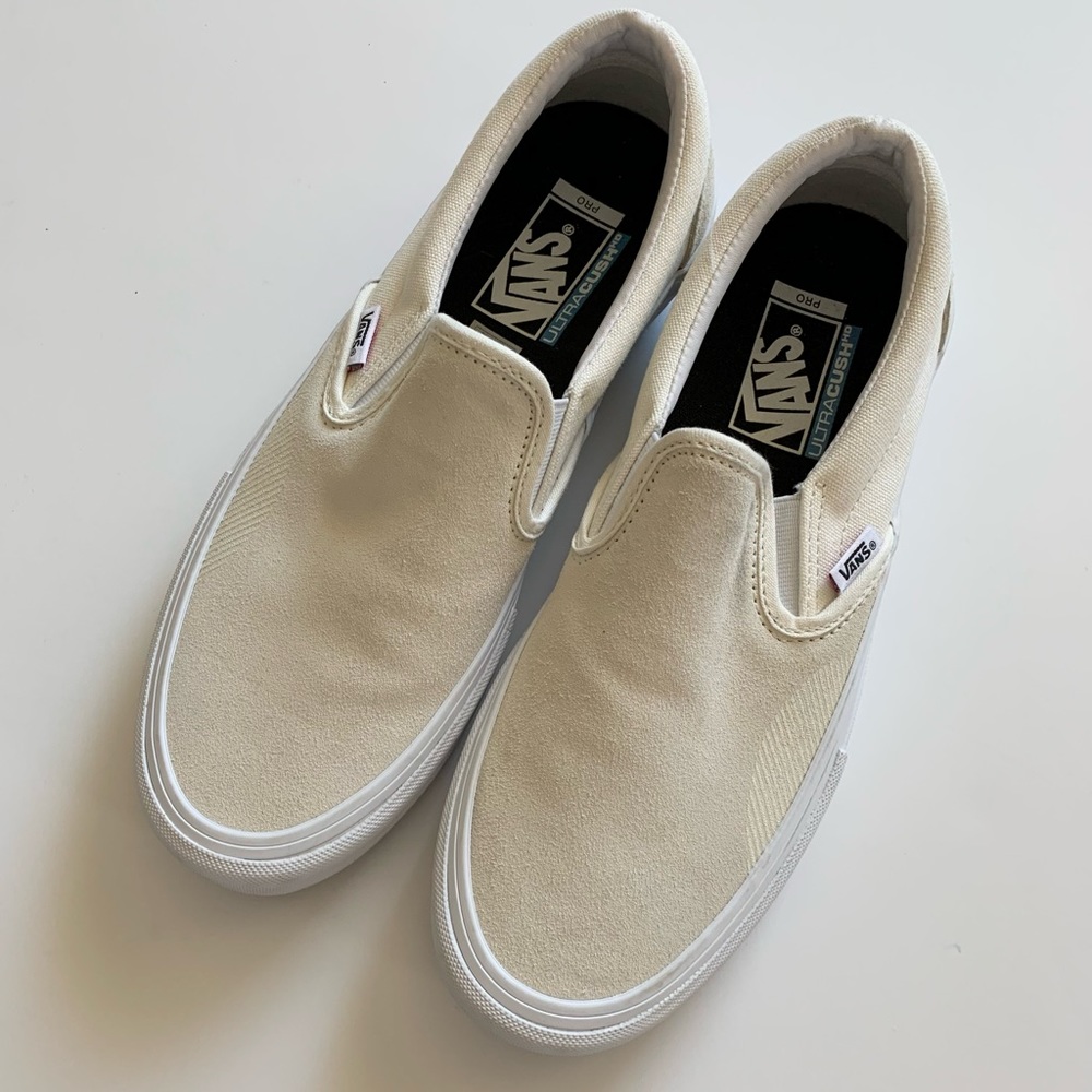 Vans Slip On Ultra Cush Off White Suede